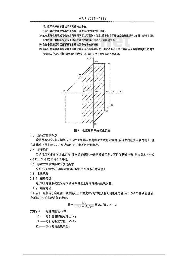 GB/T 7064-1996 透平型同步电机技术要求
