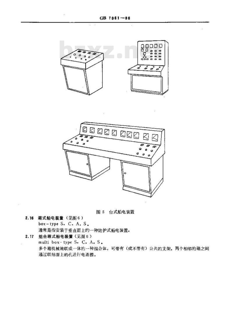 GB/T 7061-1986 船用低压开关设备和控制设备装置通用技术条件