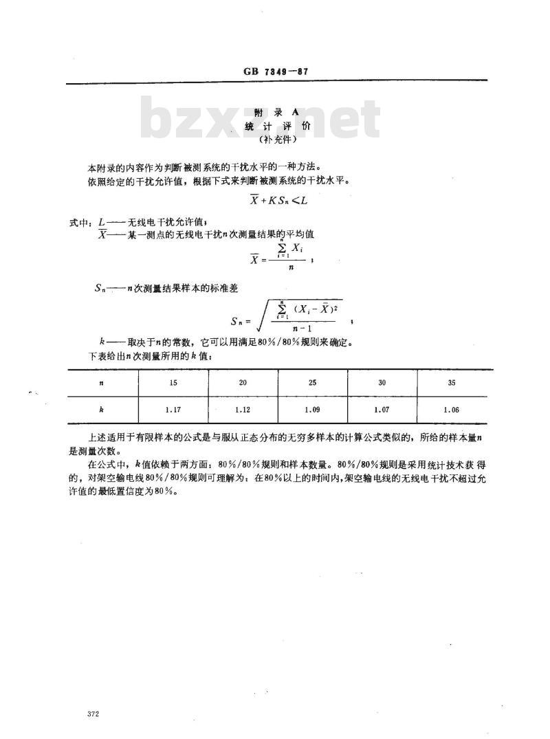 GB/T 7349-1987 高压架空输电线、变电站无线电干扰测量方法