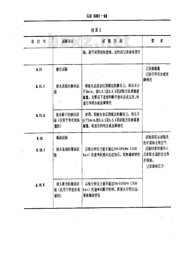 GB/T 5861-1986 液压快换接头试验方法