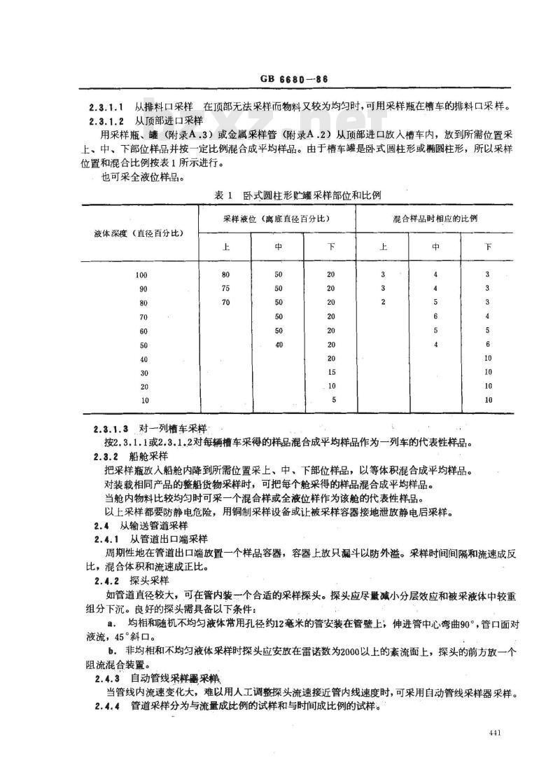 GB/T 6680-1986 液体化工产品采样通则