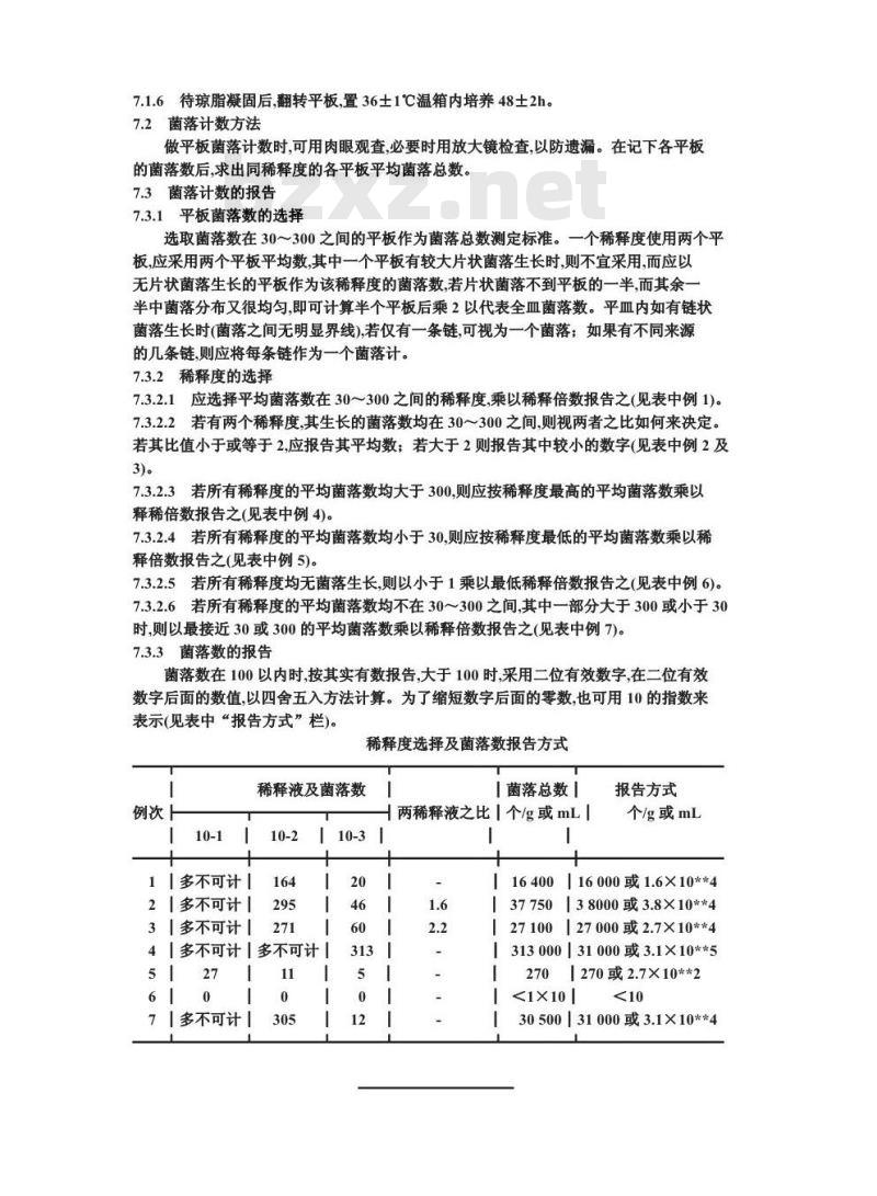 GB 4789.2-1994 食品卫生微生物学检验 菌落总数测定