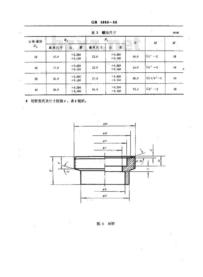 GB/T 4983-1985 拧紧型真空快卸法兰