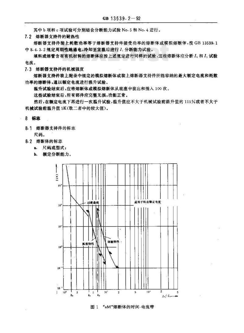 GB 13539.2-1992 低压熔断器 专职人员使用的熔断器的补充要求