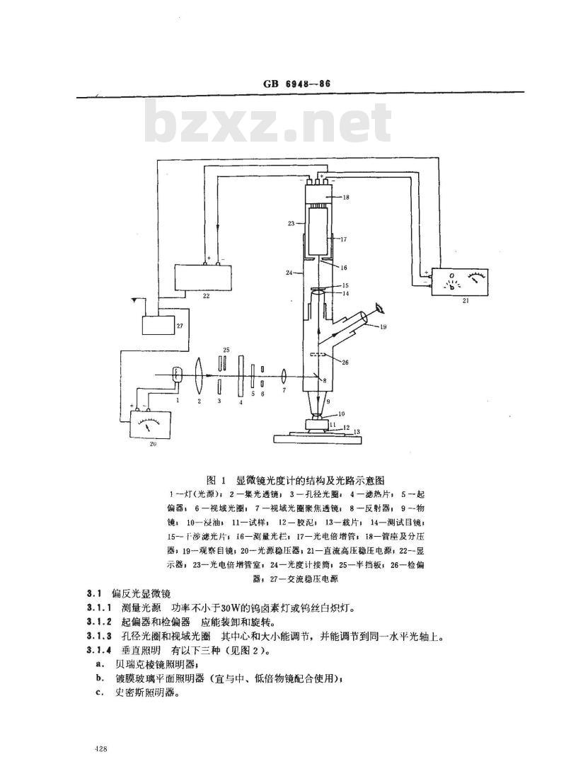 GB 6948-1986 煤的镜质组反射率测定方法