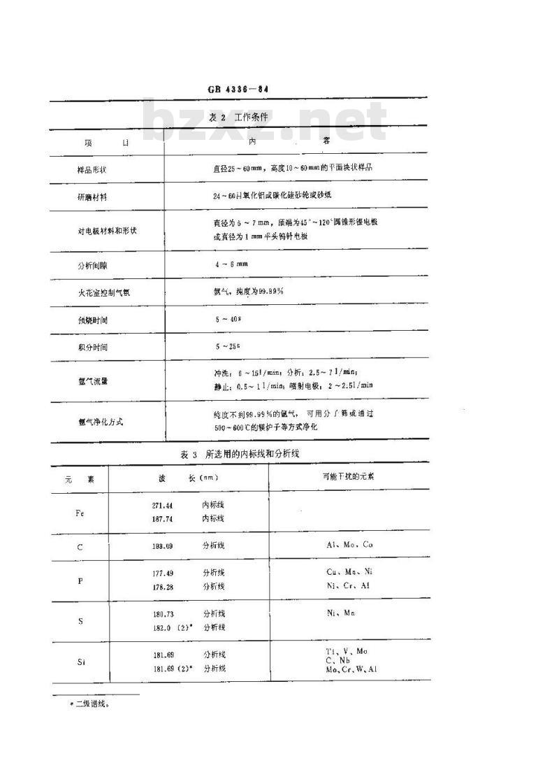 GB/T 4336-1984 碳素钢和中低合金钢的光电发射光谱分析方法