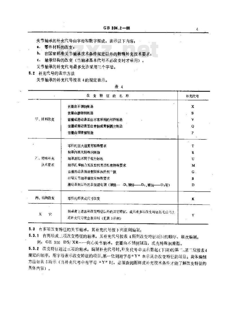 GB/T 304.2-1988 关节轴承 代号方法