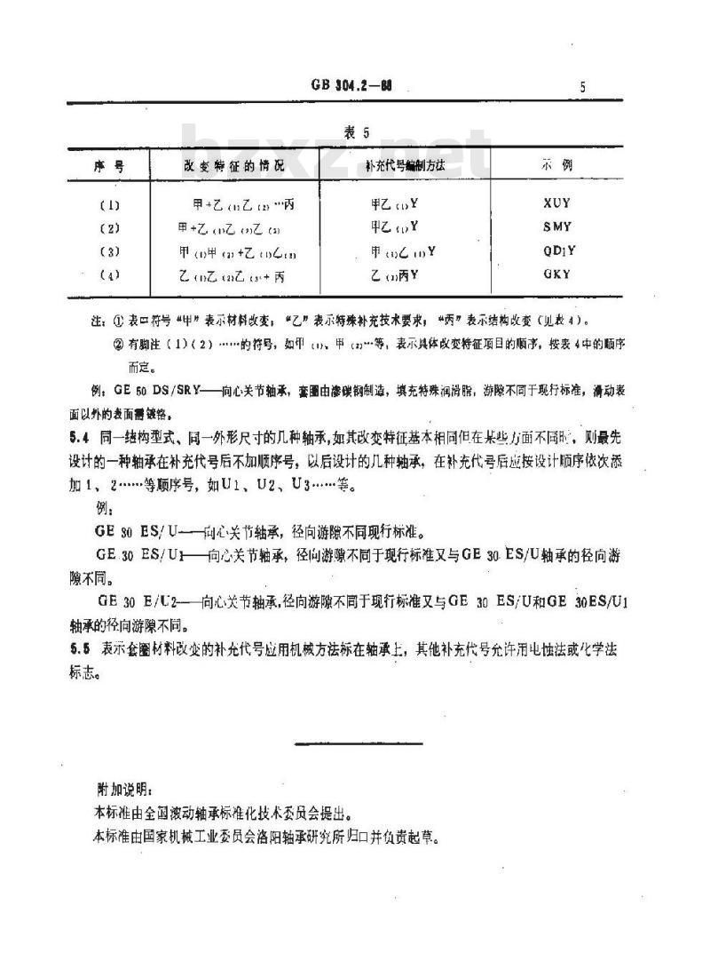 GB/T 304.2-1988 关节轴承 代号方法
