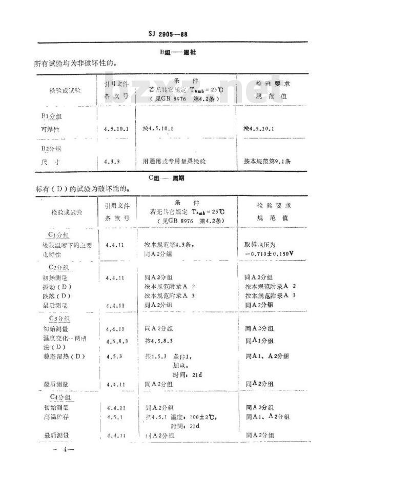SJ 2905-1988 电子器件详细规范 厚膜混合集成电路ＣＨＭ９１０２电压设定电路
