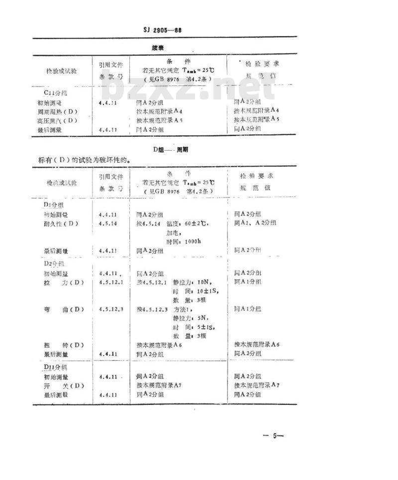 SJ 2905-1988 电子器件详细规范 厚膜混合集成电路ＣＨＭ９１０２电压设定电路