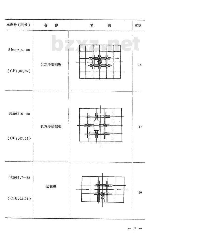 SJ 2981.1-1988 组合冲模 正方形基础板