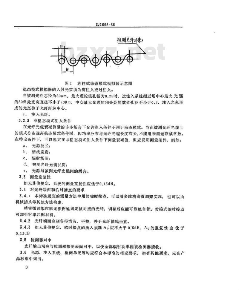 SJ 2668-1986 光纤光缆衰减测量方法