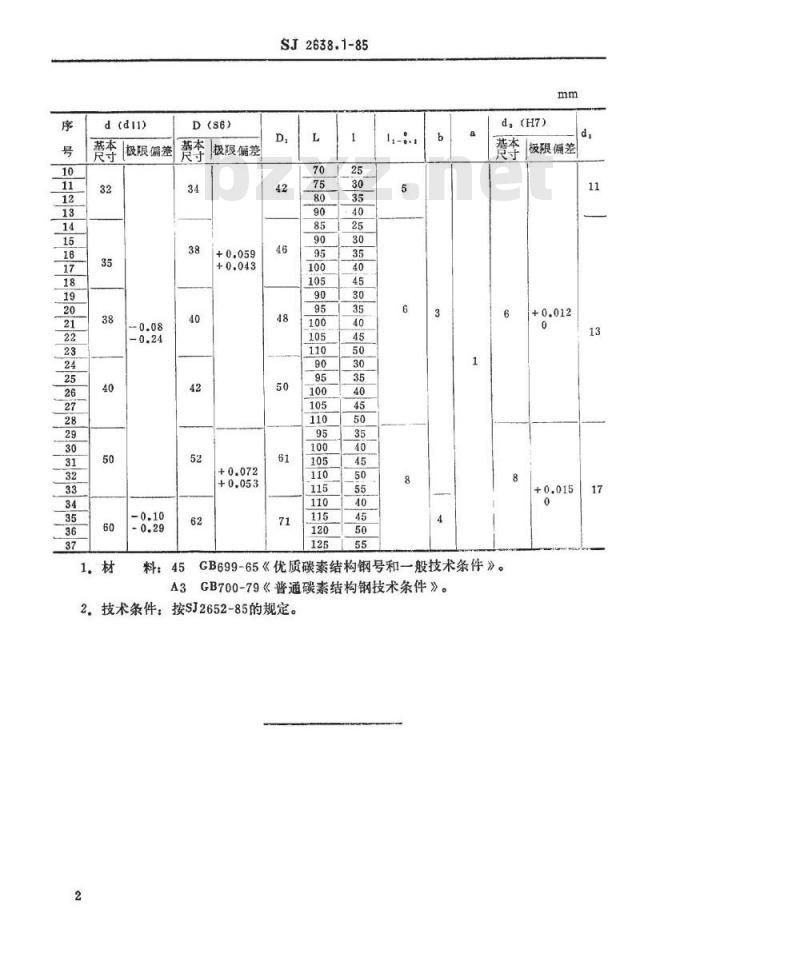 SJ 2638.1-1985 冷冲模 压入式模柄