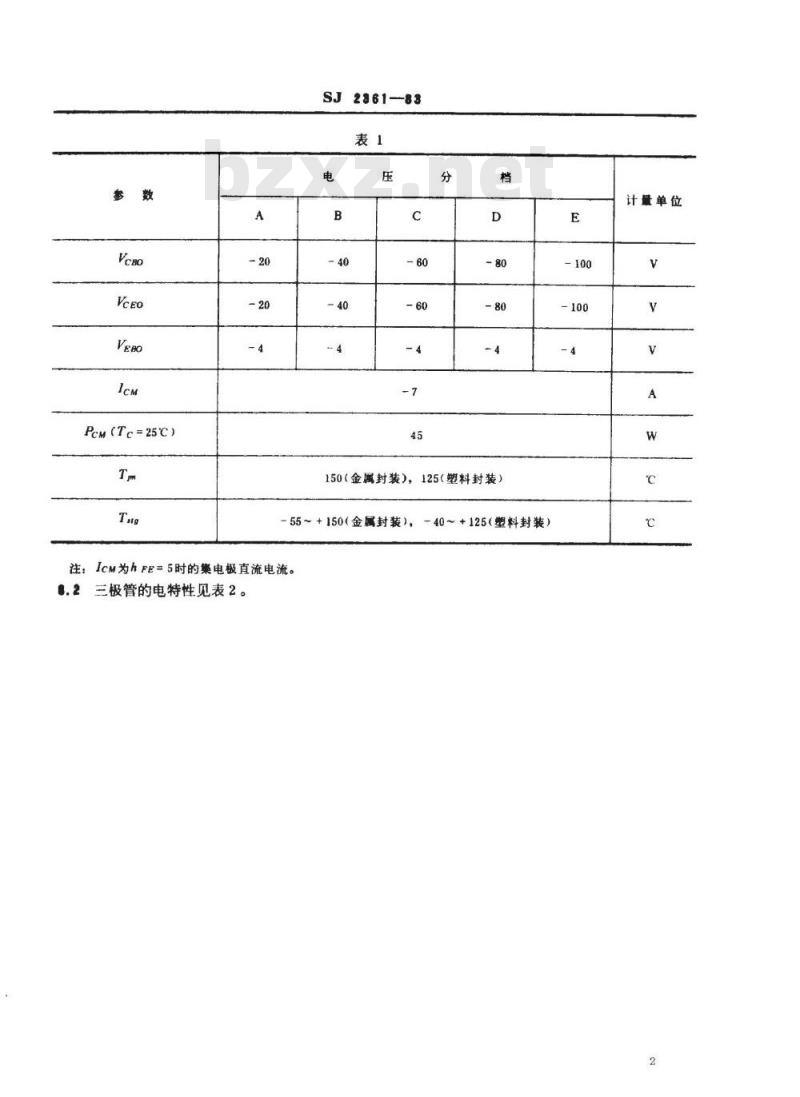 SJ 2361-1983 ３ＣＤ１５７、３ＣＤ１５８、３ＣＤ３５７型ＰＮＰ硅低压低频大功率三极管