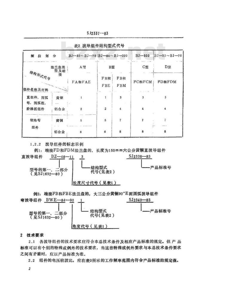 SJ 2337-1983 矩形波导组件总技术条件