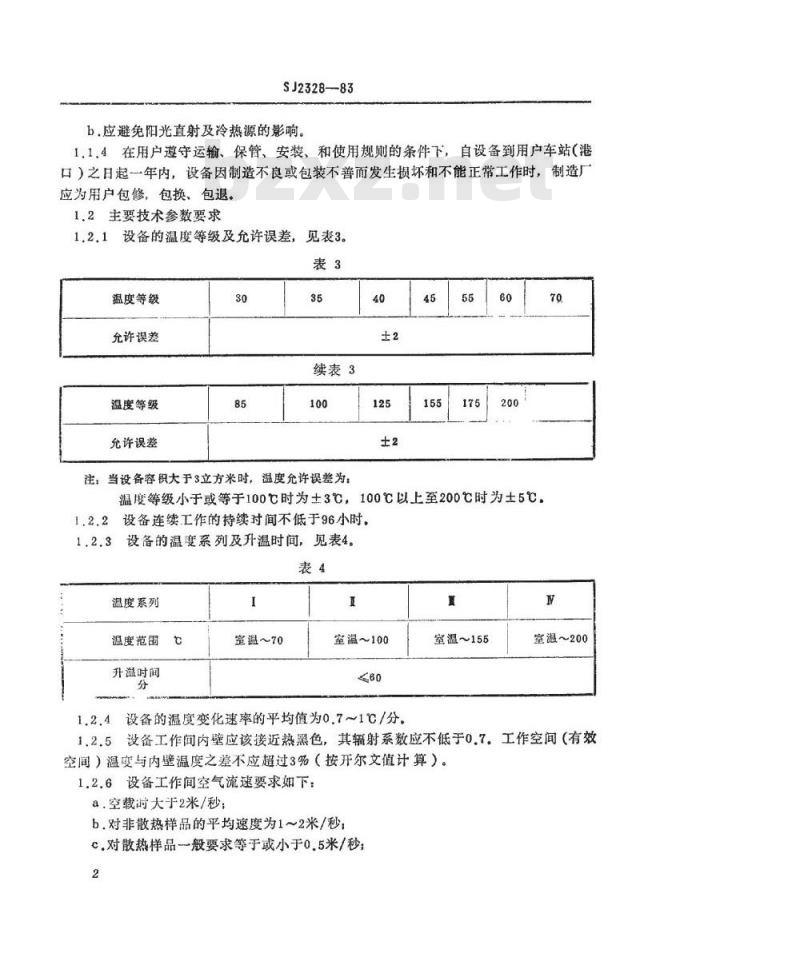 SJ 2328-1983 高温试验设备通用技术条件