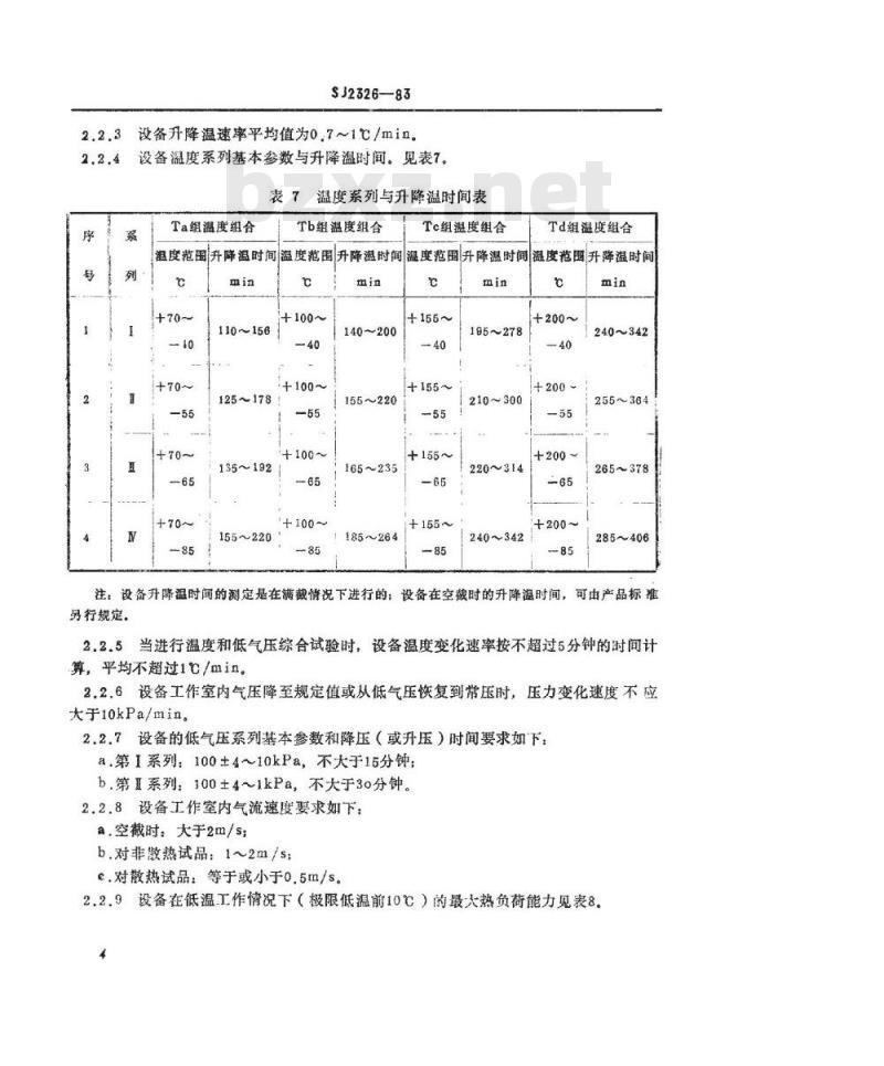 SJ 2326-1983 高低温低气压试验设备通用技术条件