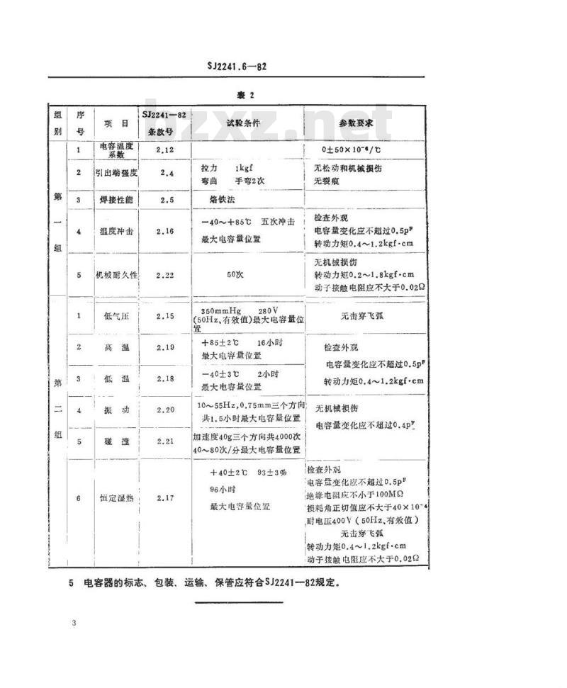SJ 2241.6-1982 ＣＷＴ８Ｚ型同心型微调电容器