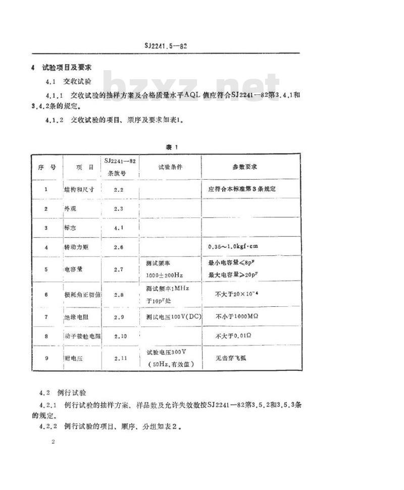 SJ 2241.5-1982 ＣＷＴ７Ｌ型同心型微调电容器