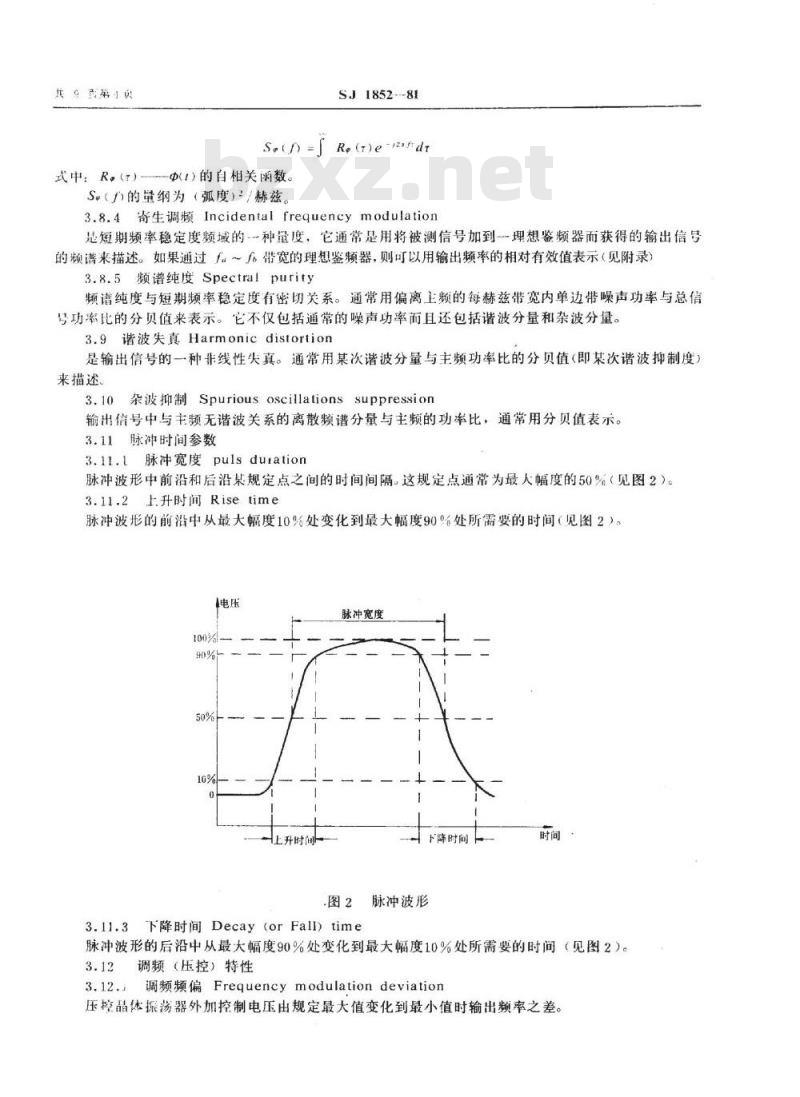 SJ 1852-1981 晶体振荡器名词术语