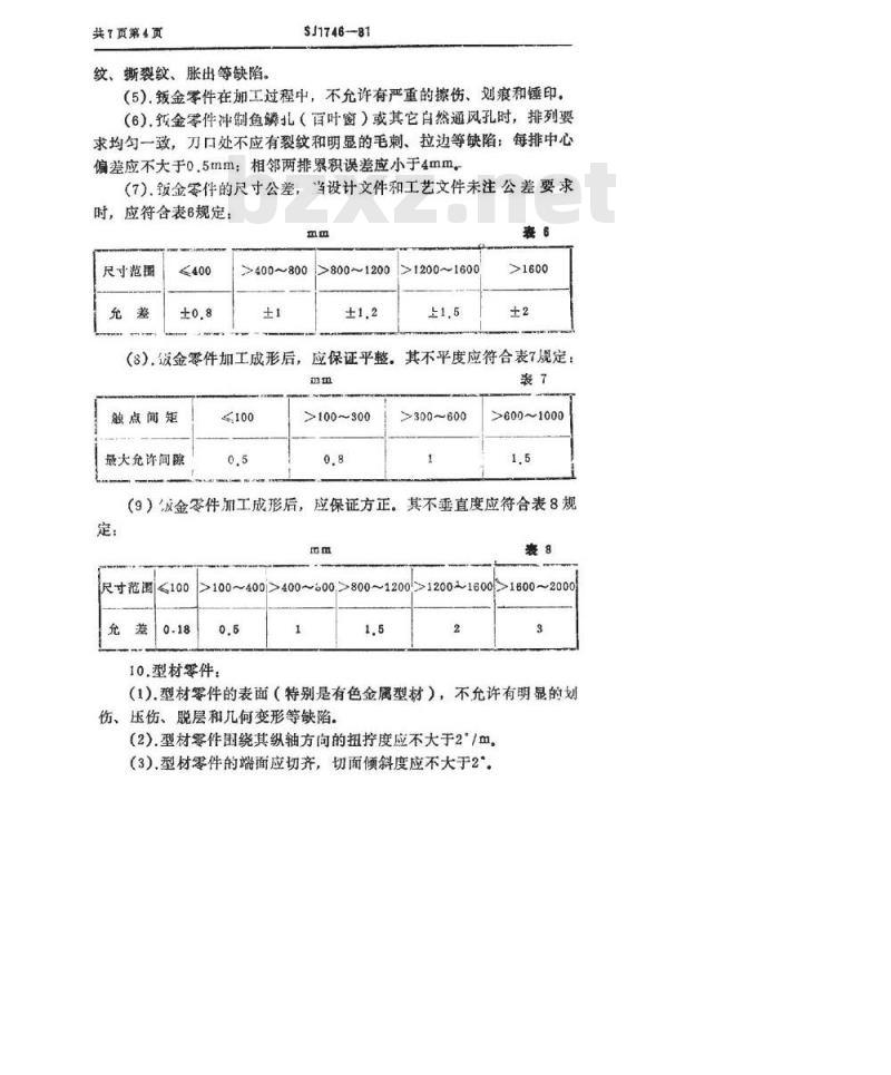SJ 1746-1981 电子工业专用设备机箱机柜技术条件
