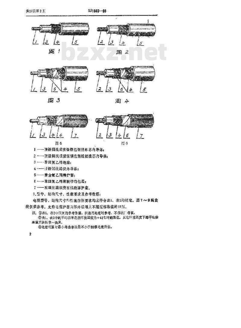 SJ 1563-1980 实心聚四氟乙烯绝缘同轴射频电缆(暂行)