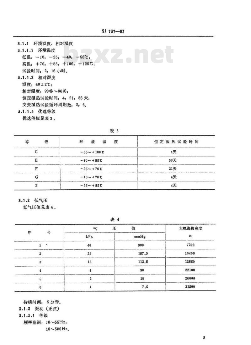 SJ 737-1983 旋转片式开关(低电负荷)总技术条件