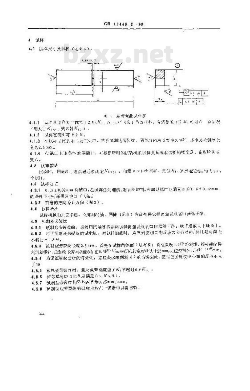 GB 12445.2-1990 高强度合金悬臂弯曲(CANT)预裂纹试样 应力腐蚀试验方法