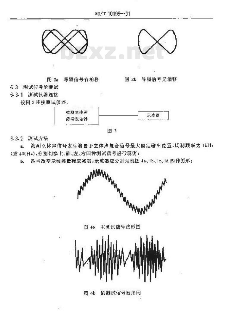 SJ/T 10199-1991 立体声信号发生器测试方法