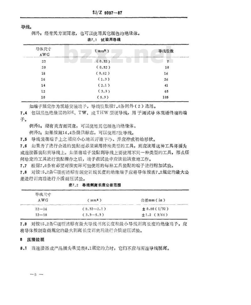 SJ/Z 9037-1987 快接端子