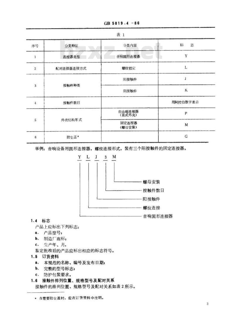 SJ/T 10769-1996 音响设备用圆形连接器详细规范 ＹＬ型圆形连接器(可供认证用)