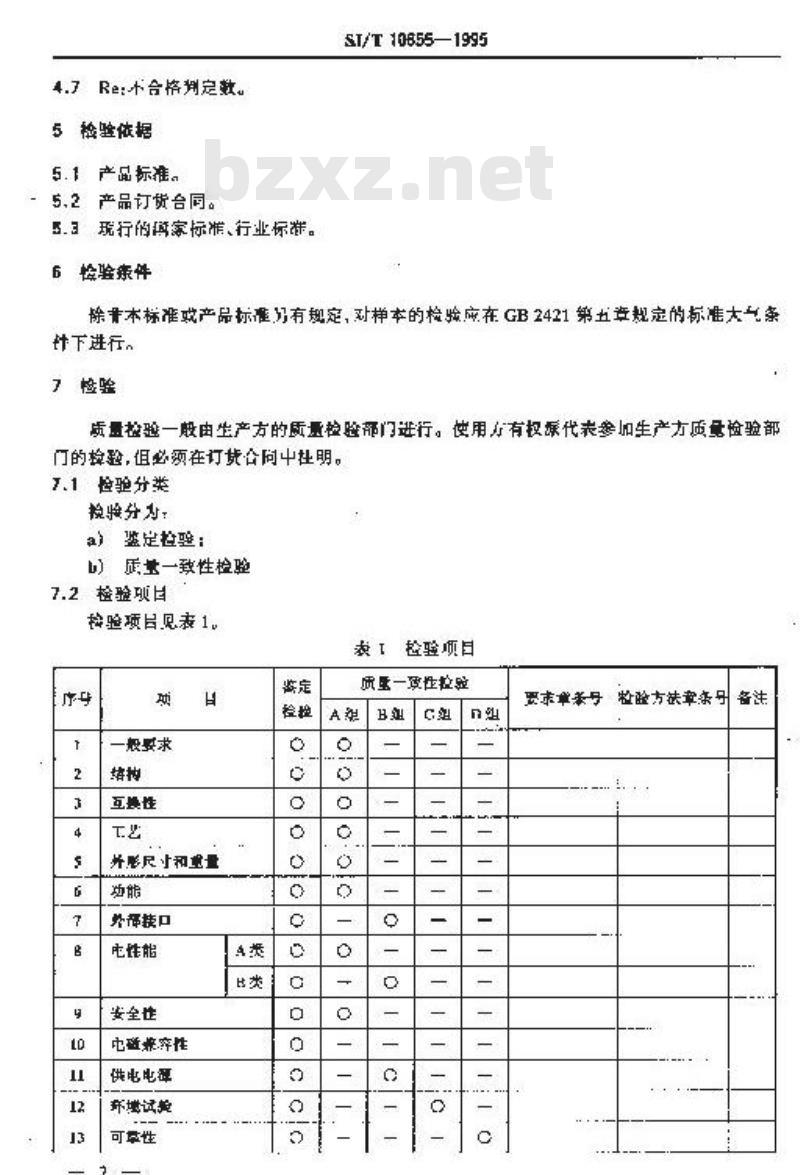 SJ/T 10655-1995 短波单边带通信设备检验规则
