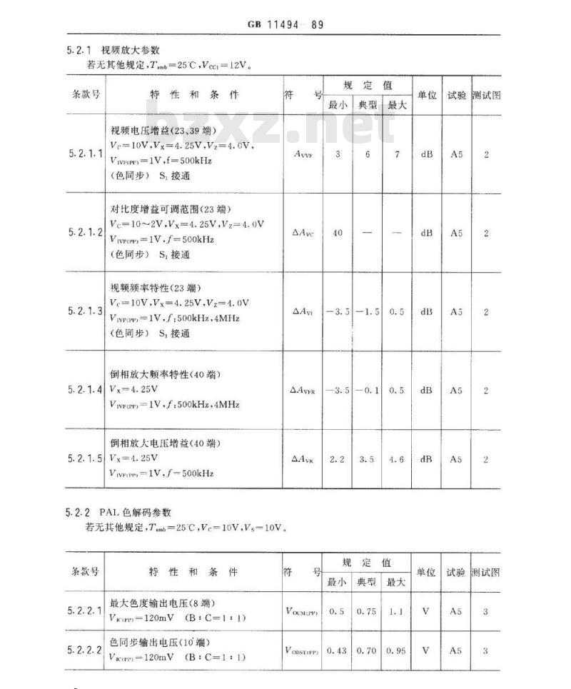 SJ/T 11087-1996 电子器件详细规范 半导体集成电路ＣＤ７６９８ＣＰ行场扫描及色处理电路