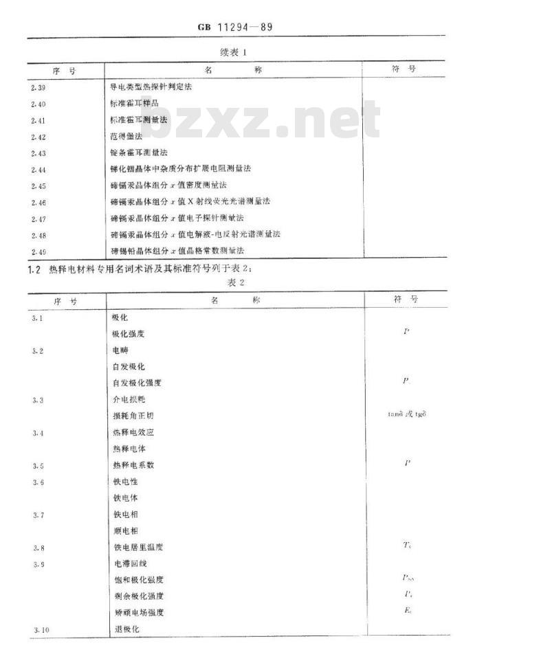 SJ/T 11067-1996 红外探测材料中半导体光电材料和热释电材料常用名词术语