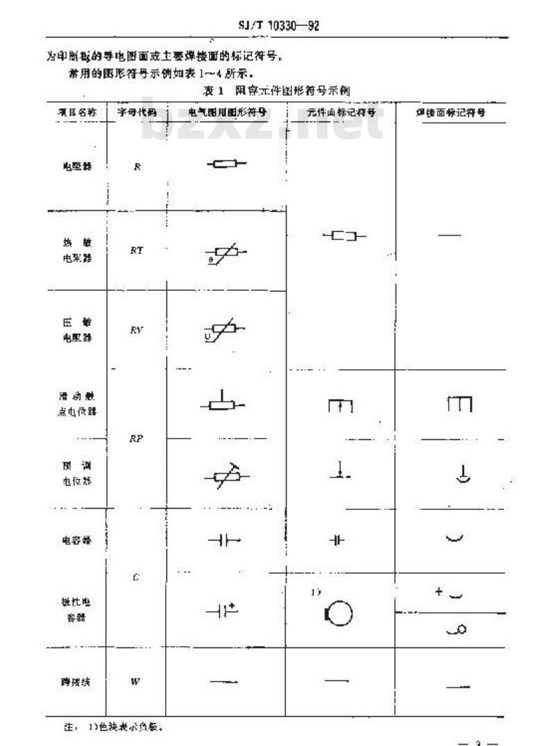 SJ/T 10330-1992 彩色电视广播接收机印制板制图