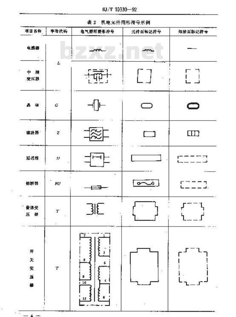 SJ/T 10330-1992 彩色电视广播接收机印制板制图