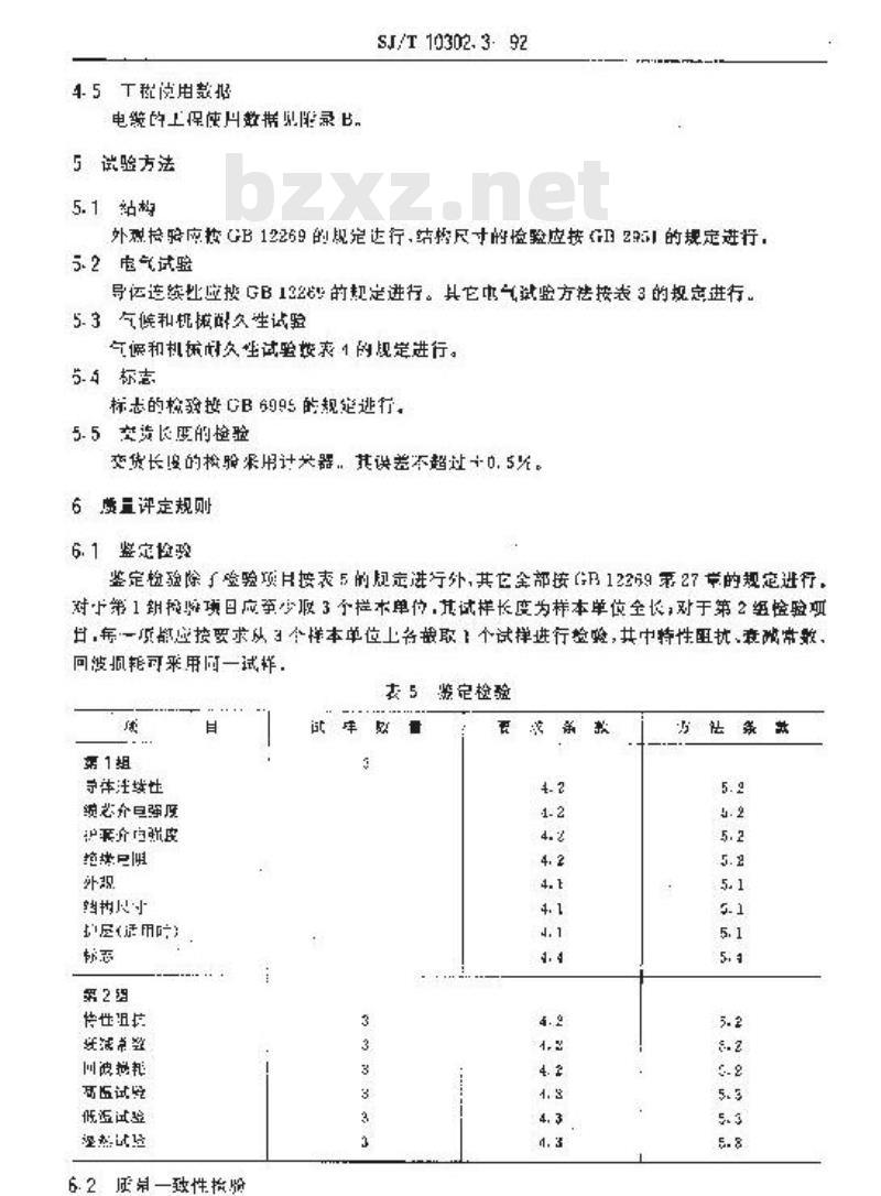 SJ/T 10302.3-1992 ＳＹＫＹ－７５－９、ＳＹＫＧＹ－７５－９型电缆分配系统用纵孔聚乙烯绝缘同轴电缆