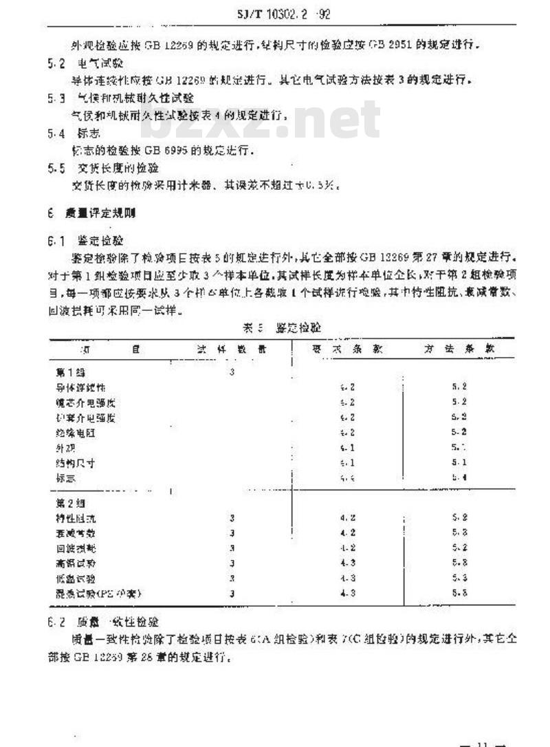 SJ/T 10302.2-1992 ＳＹＫＶ－７５－７、ＳＹＫＹ－７５－７型电缆分配系统用纵孔聚乙烯绝缘同轴电缆