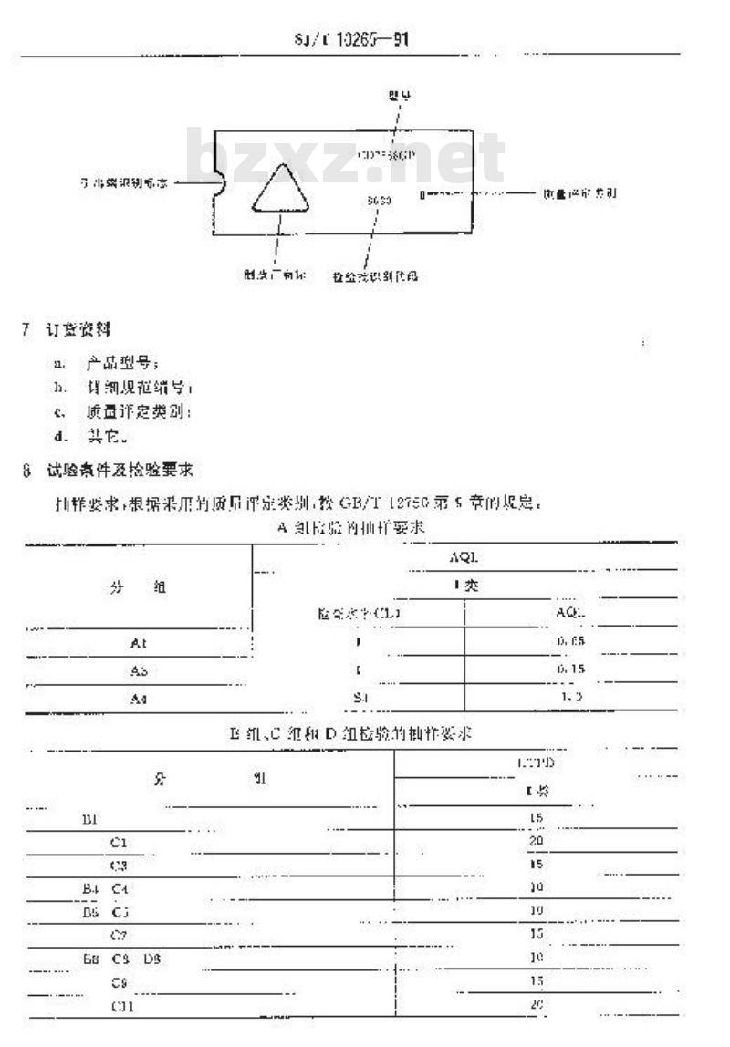 SJ/T 10265-1991 电子器件详细规范 半导体集成电路ＣＤ７６６８ＧＰ型带ＡＬＣ双前置放大器