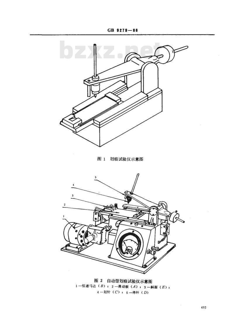 GB 9279-1988 色漆和清漆划痕试验