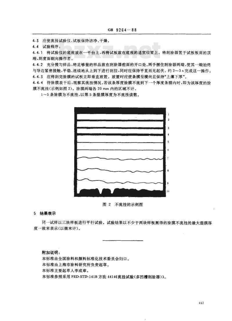 GB 9264-1988 色漆流挂性测试方法
