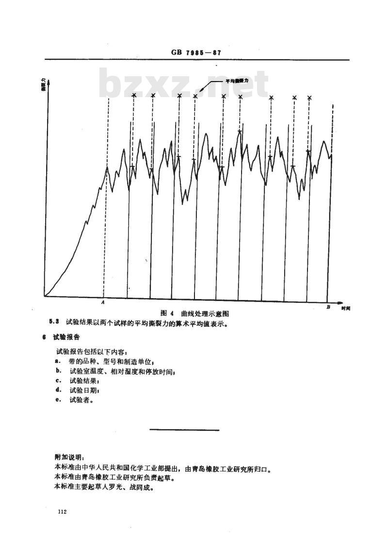 GB/T 7985-1987 输送带带芯抗撕裂性试验方法