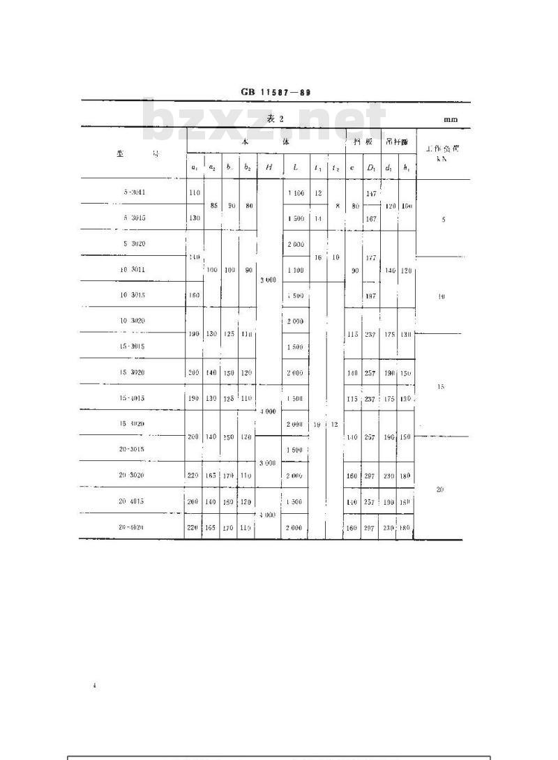 GB 11587-1989 船用一般吊杆
