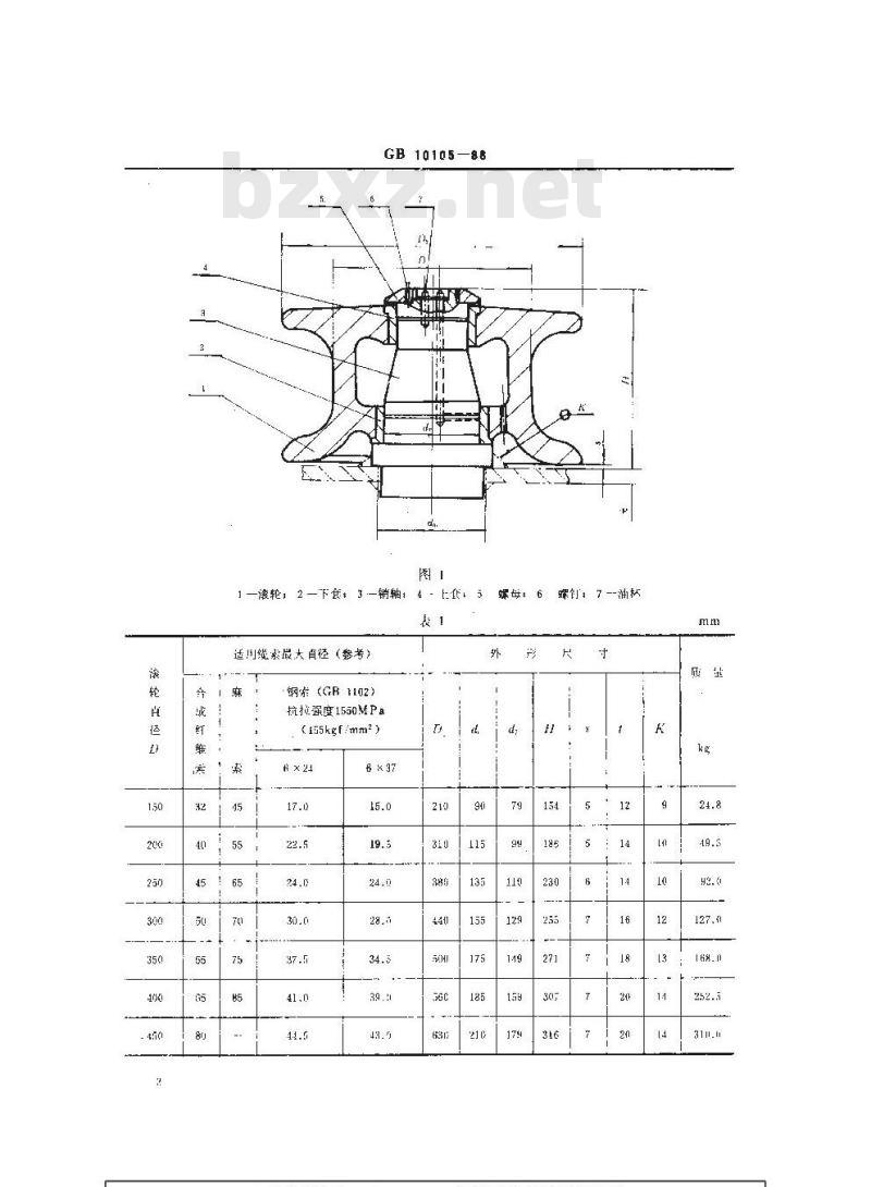 GB 10105-1988 船用导缆滚轮