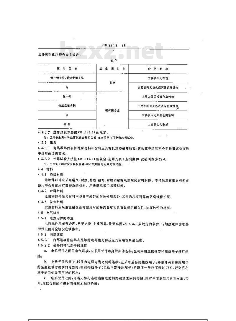 GB 9719-1988 船用电热器具 通用技术条件