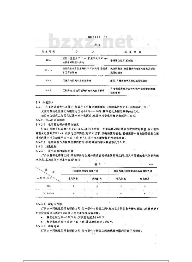 GB 9720-1988 船用荧光照明灯具 通用技术条件