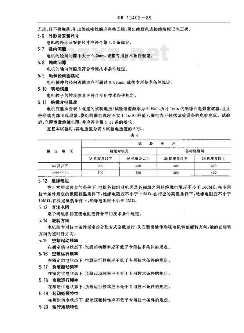GB/T 10402-1989 磁阻式步进电动机通用技术条件