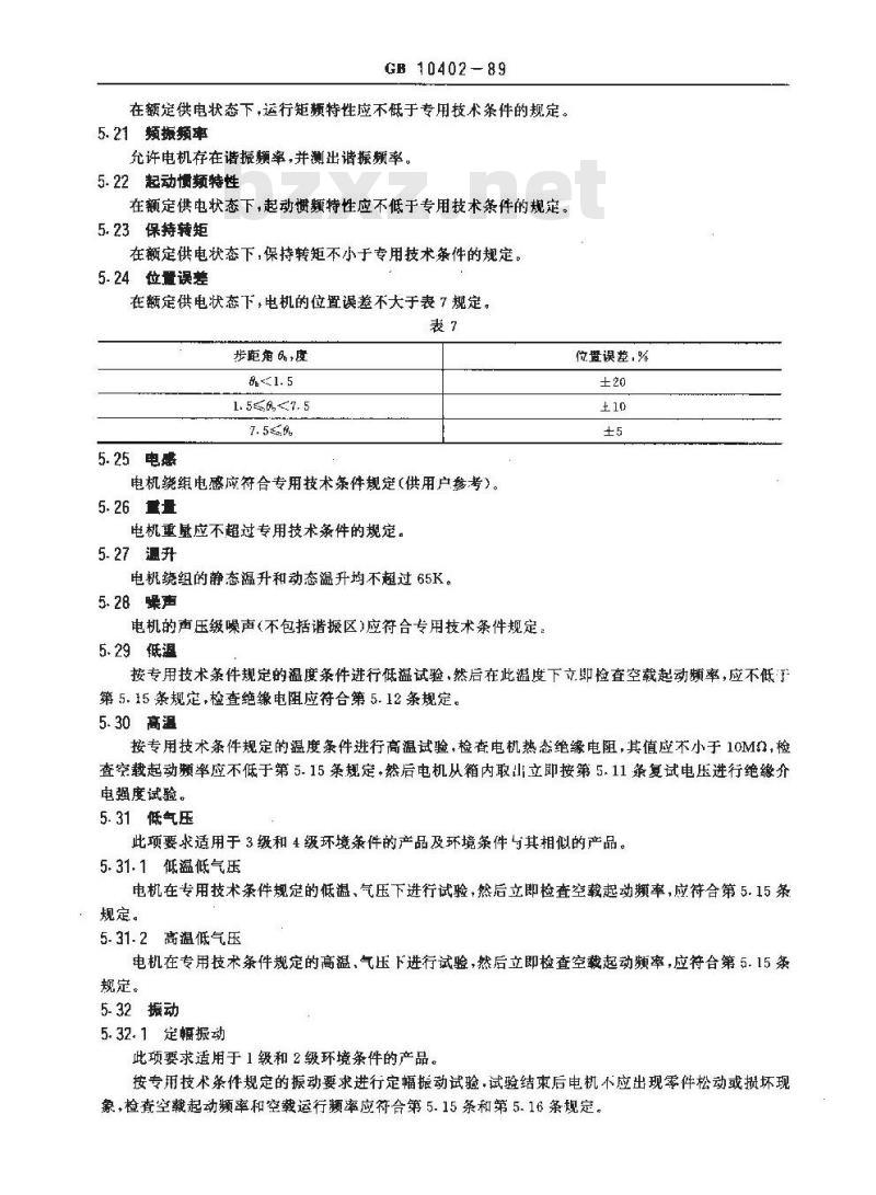 GB/T 10402-1989 磁阻式步进电动机通用技术条件