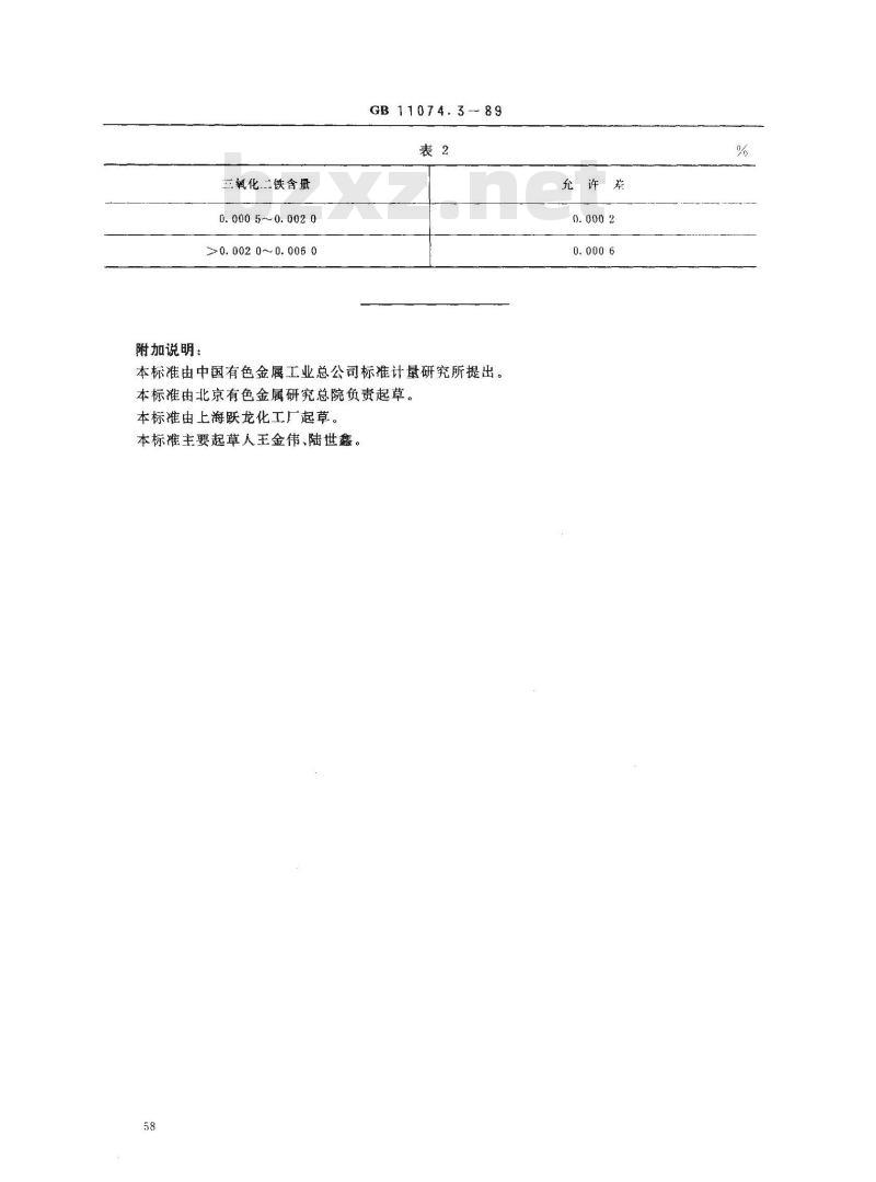 GB 11074.3-1989 氧化钐化学分析方法 硫氰酸钾-1 10-二氮杂菲光度法测定铁量