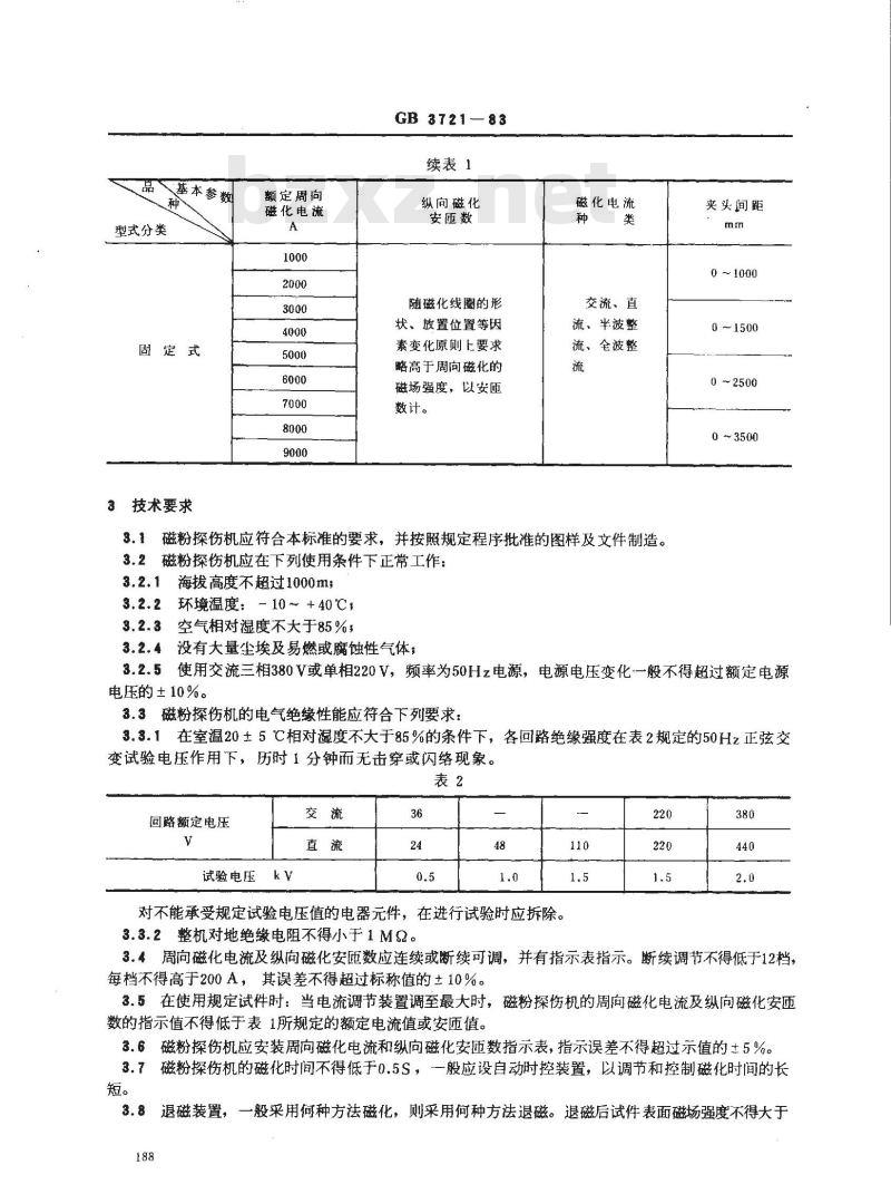 GB 3721-1983 磁粉探伤机